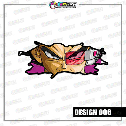 DRAGON BALL | CRACK PEEKERS  ( ANIME VINYL STICKER DECALS )【Stickaboss】
