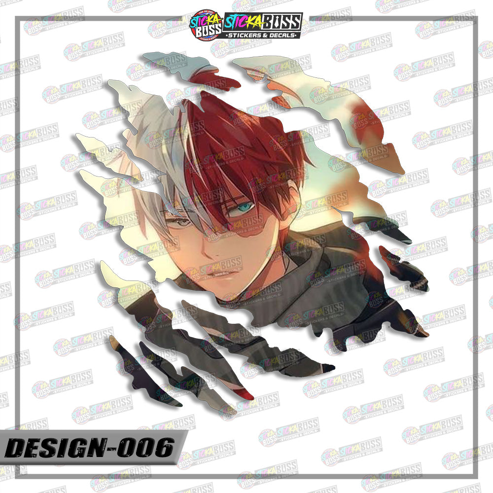 MY HERO ACADEMIA | ANIME SCRATCH STICKER【VINYL PRINTED】( LAMINATED / WATERPROOF )【Stickaboss】