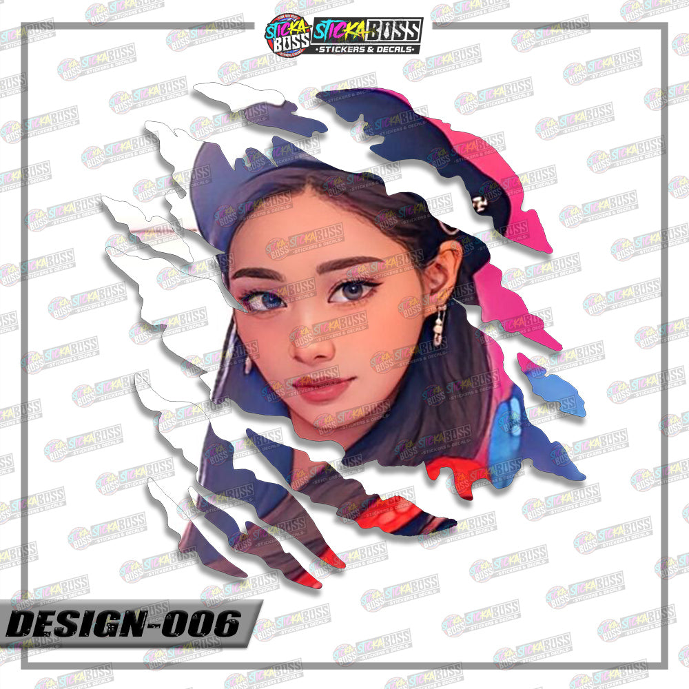 TWICE PART 2 | ANIME SCRATCH STICKER【VINYL PRINTED】( LAMINATED / WATERPROOF )【Stickaboss】