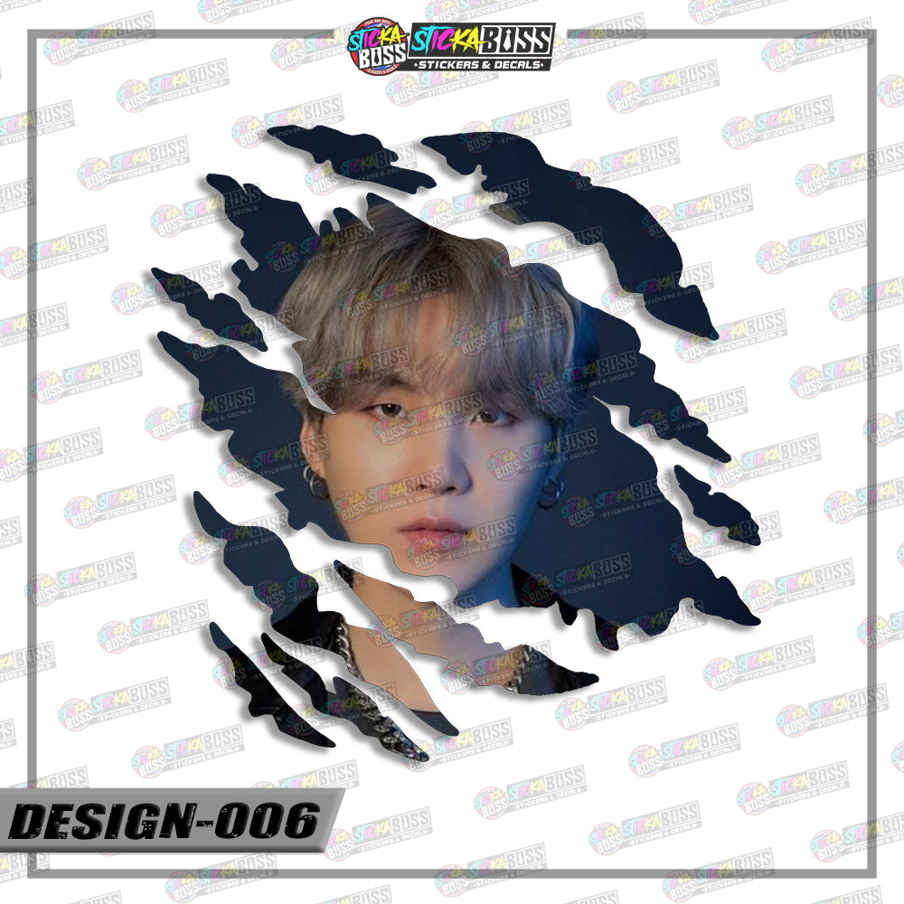 BTS | ANIME SCRATCH STICKER【VINYL PRINTED】( LAMINATED / WATERPROOF )【Stickaboss】 (Copy)