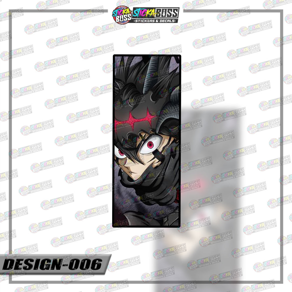 BLACK CLOVER | RECTANGLE SIZE  VINYL STICKER 【VINYL PRINTED】( LAMINATED / WATERPROOF )