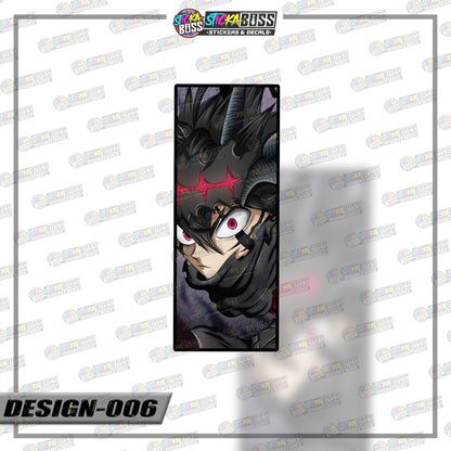 BLACK CLOVER | RECTANGLE SIZE  VINYL STICKER 【VINYL PRINTED】( LAMINATED / WATERPROOF )