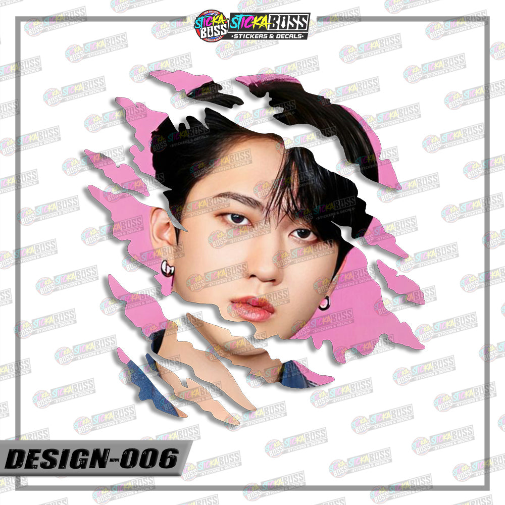 STRAYKIDS | ANIME SCRATCH STICKER【VINYL PRINTED】( LAMINATED / WATERPROOF )【Stickaboss】