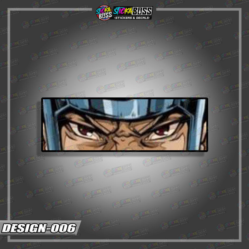 NARUTO PART 1 | ANIME  EYE SLAP STICKER【VINYL PRINTED】( LAMINATED / WATERPROOF )