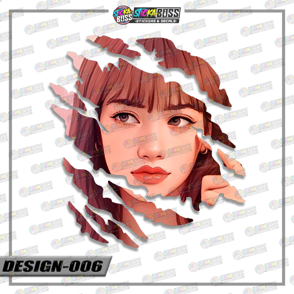 BLACKPINK PART 2 | ANIME SCRATCH STICKER【VINYL PRINTED】( LAMINATED / WATERPROOF )【Stickaboss】