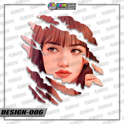 BLACKPINK PART 2 | ANIME SCRATCH STICKER【VINYL PRINTED】( LAMINATED / WATERPROOF )【Stickaboss】