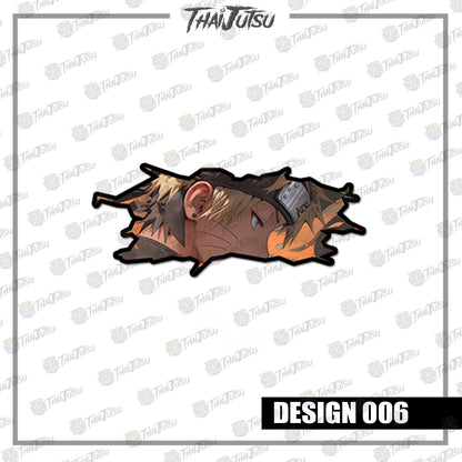 NARUTO | CRACK PEEKERS  ( ANIME VINYL STICKER DECALS )【Stickaboss】
