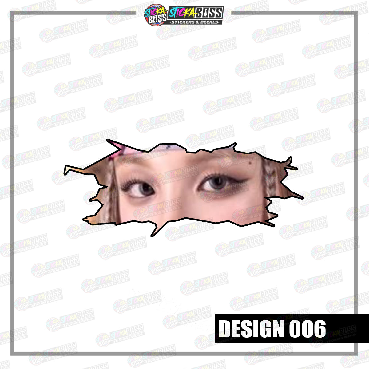 KPOP-GIDLE | CRACK PEEKERS  ( ANIME VINYL STICKER DECALS )【Stickaboss】