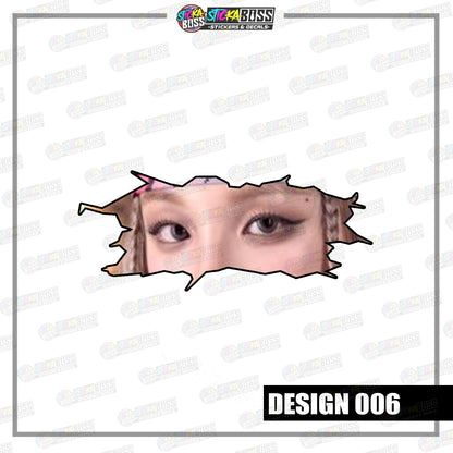 KPOP-GIDLE | CRACK PEEKERS  ( ANIME VINYL STICKER DECALS )【Stickaboss】