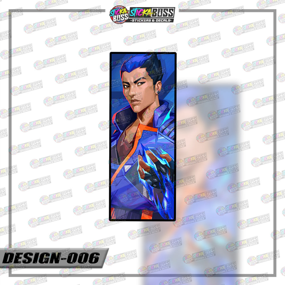 VALORANT | RECTANGLE SIZE  VINYL STICKER 【VINYL PRINTED】( LAMINATED / WATERPROOF )