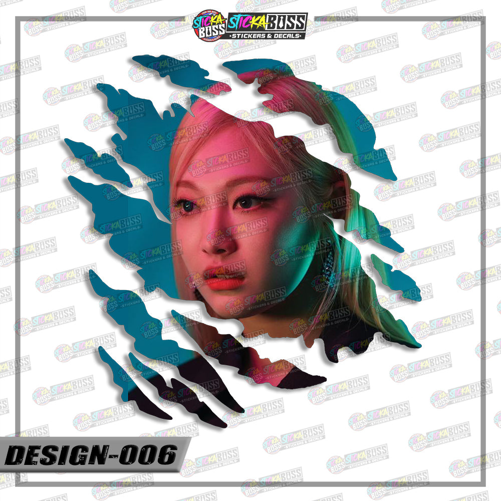 AESPA | ANIME SCRATCH STICKER【VINYL PRINTED】( LAMINATED / WATERPROOF )【Stickaboss】