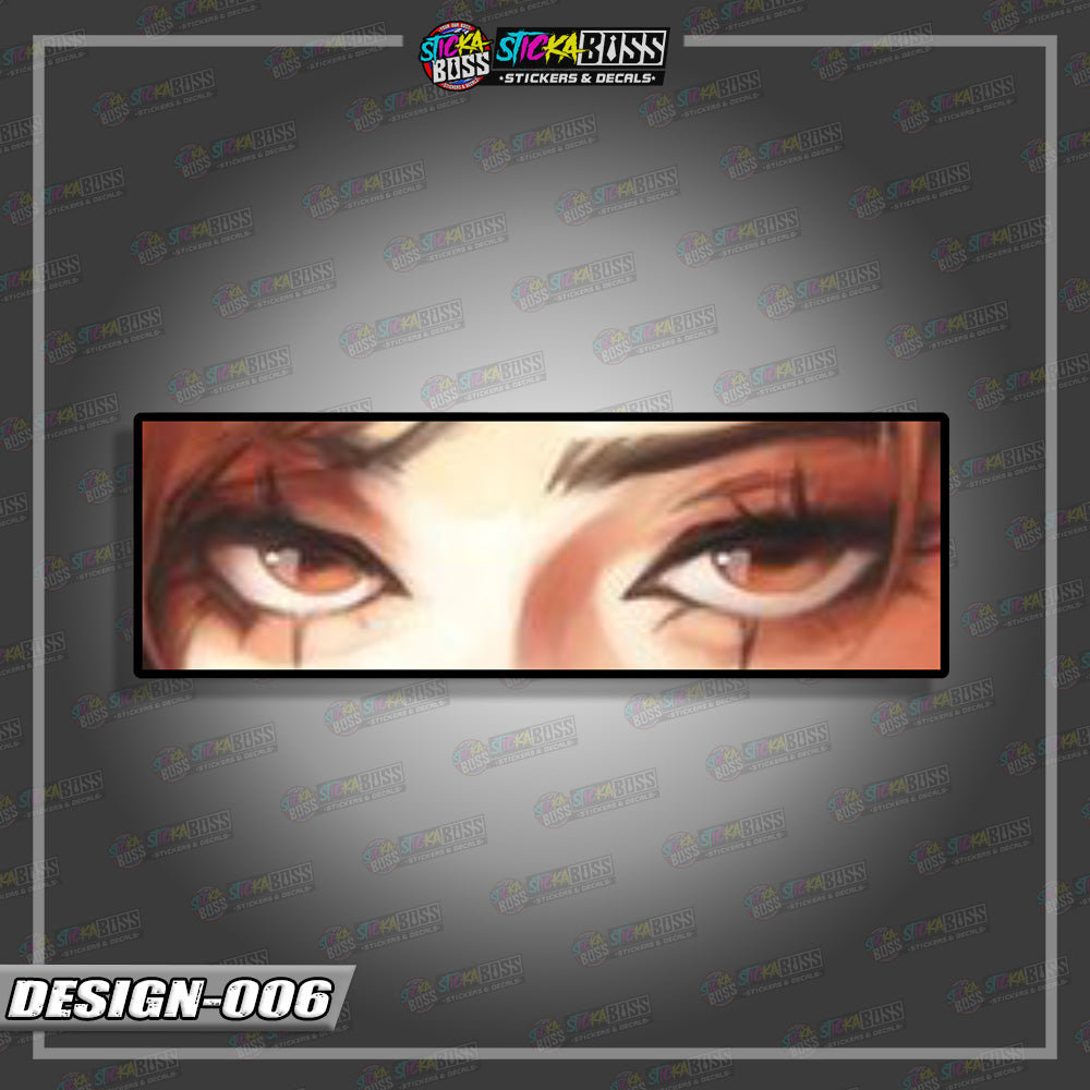 JUJUTSU KAISEN PART 1 | ANIME  EYE SLAP STICKER【VINYL PRINTED】( LAMINATED / WATERPROOF )