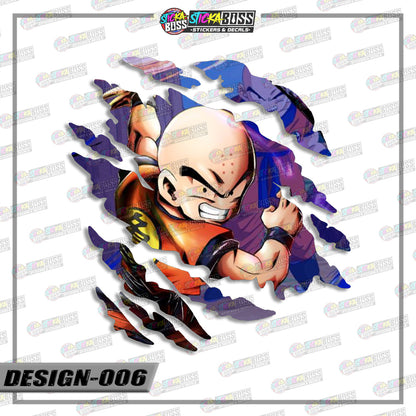DRAGON BALL | ANIME SCRATCH STICKER【VINYL PRINTED】( LAMINATED / WATERPROOF )【Stickaboss】