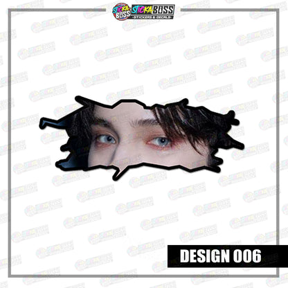 KPOP-TXT | CRACK PEEKERS  ( ANIME VINYL STICKER DECALS )【Stickaboss】