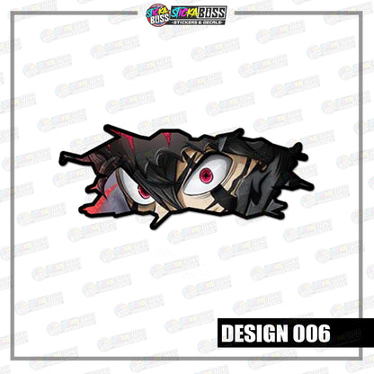 BLACK CLOVER | CRACK PEEKERS  ( ANIME VINYL STICKER DECALS )【Stickaboss】