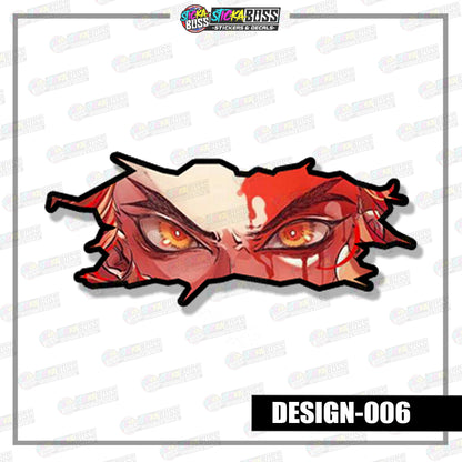 DEMONSLAYER | ANIME SCRATCH STICKER【VINYL PRINTED】( LAMINATED / WATERPROOF )【Stickaboss】