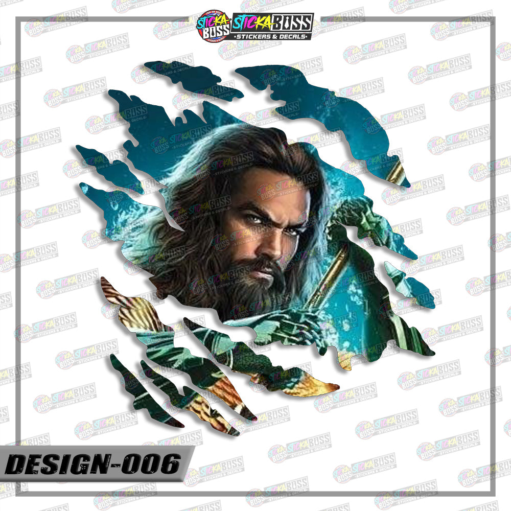 JUSTICE LEAGUE PART 1 | ANIME SCRATCH STICKER【VINYL PRINTED】( LAMINATED / WATERPROOF )【Stickaboss】