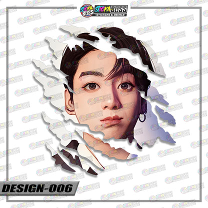 BTS PART 2 | ANIME SCRATCH STICKER【VINYL PRINTED】( LAMINATED / WATERPROOF )【Stickaboss】
