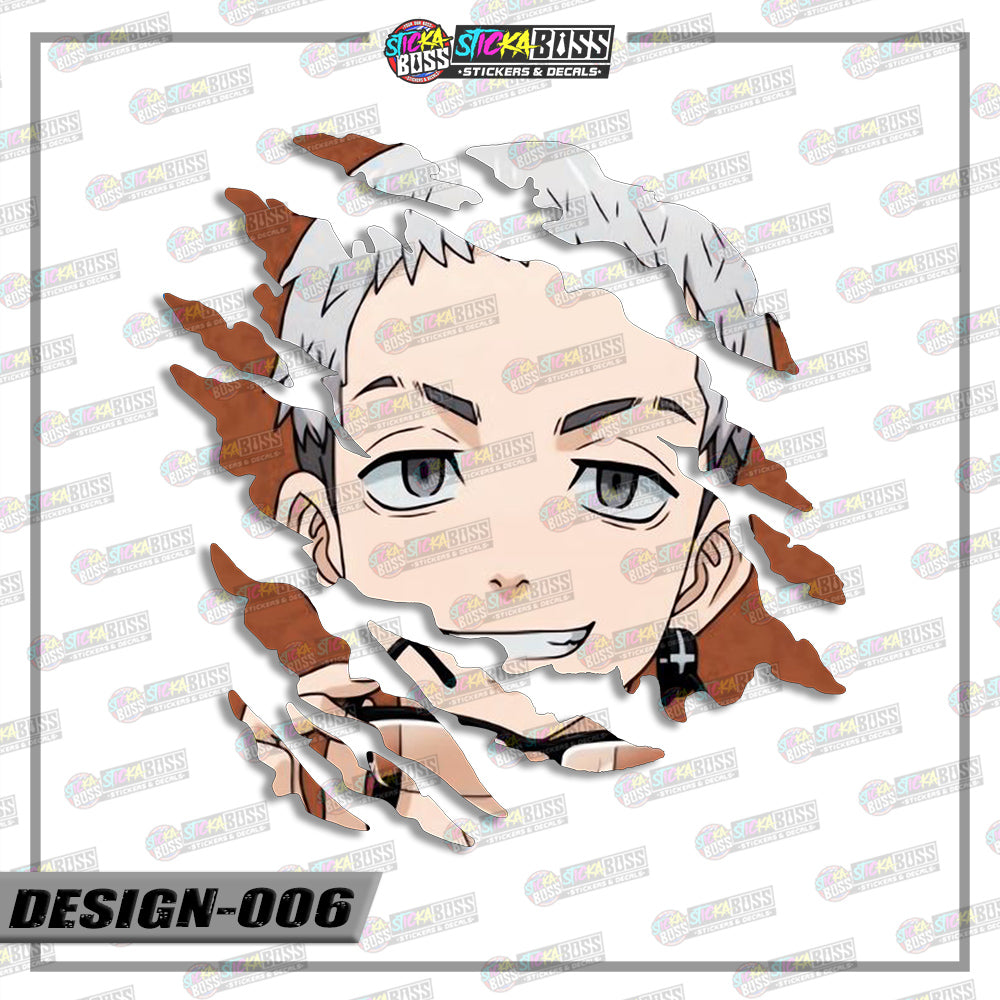 TOKYO REVENGERS | ANIME SCRATCH STICKER【VINYL PRINTED】( LAMINATED / WATERPROOF )【Stickaboss】
