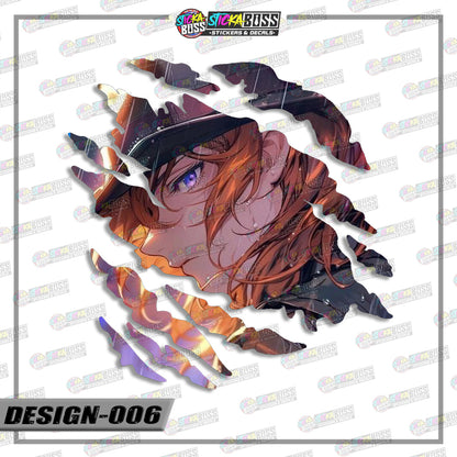 BONGOU STRAY DOGS | ANIME SCRATCH STICKER【VINYL PRINTED】( LAMINATED / WATERPROOF )【Stickaboss】 (Copy)
