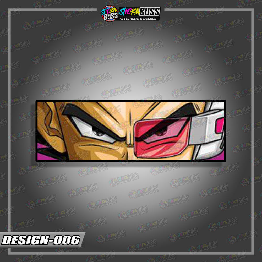 DRAGON BALL Z | ANIME  EYE SLAP STICKER【VINYL PRINTED】( LAMINATED / WATERPROOF )