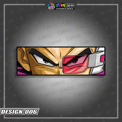 DRAGON BALL Z | ANIME  EYE SLAP STICKER【VINYL PRINTED】( LAMINATED / WATERPROOF )