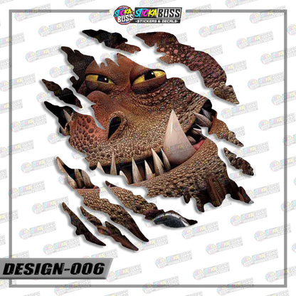HOW TO TRAIN YOU DRAGON | SCRATCH STICKER【VINYL PRINTED】( LAMINATED / WATERPROOF )【Stickaboss】