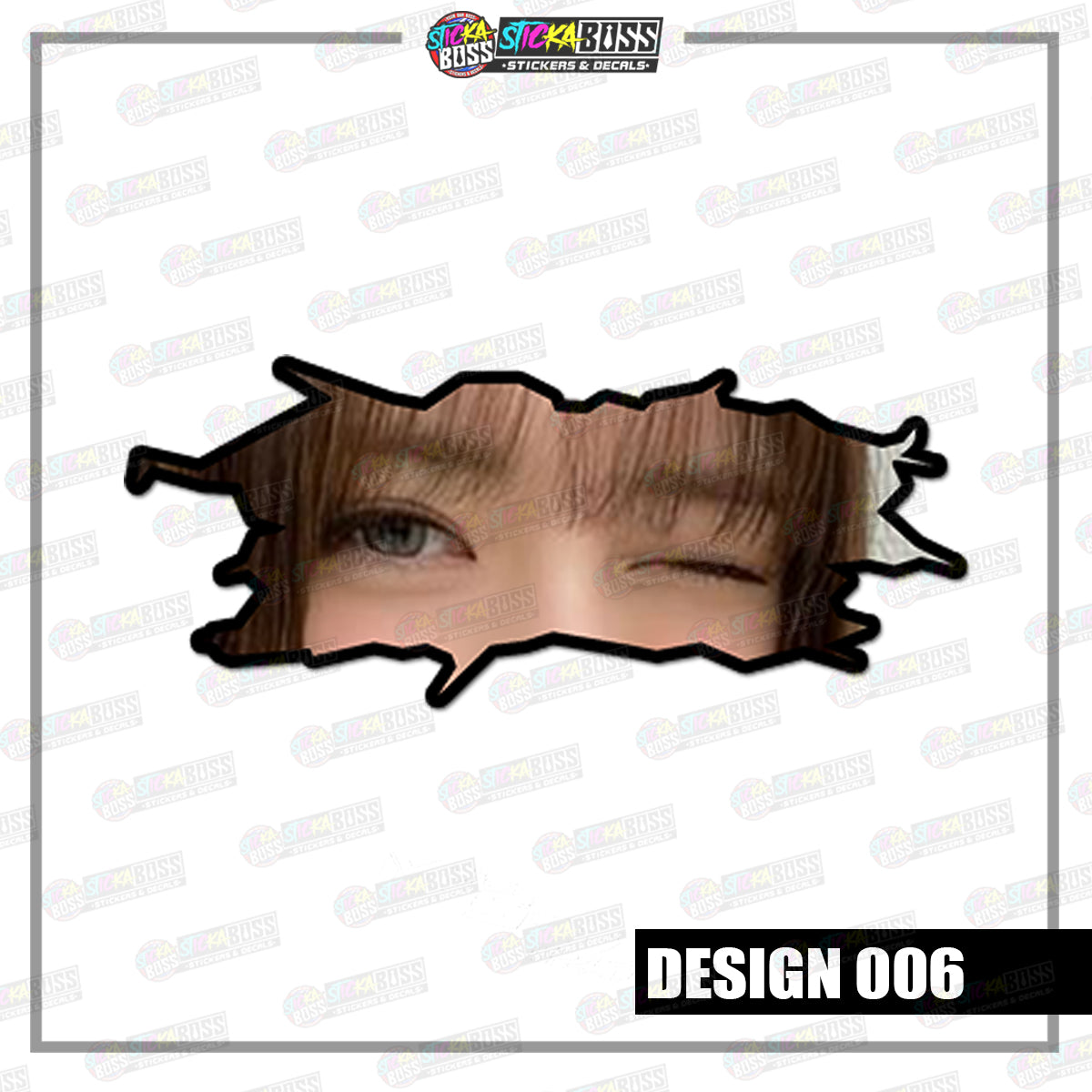 KPOP- ITZY| CRACK PEEKERS  ( ANIME VINYL STICKER DECALS )【Stickaboss】