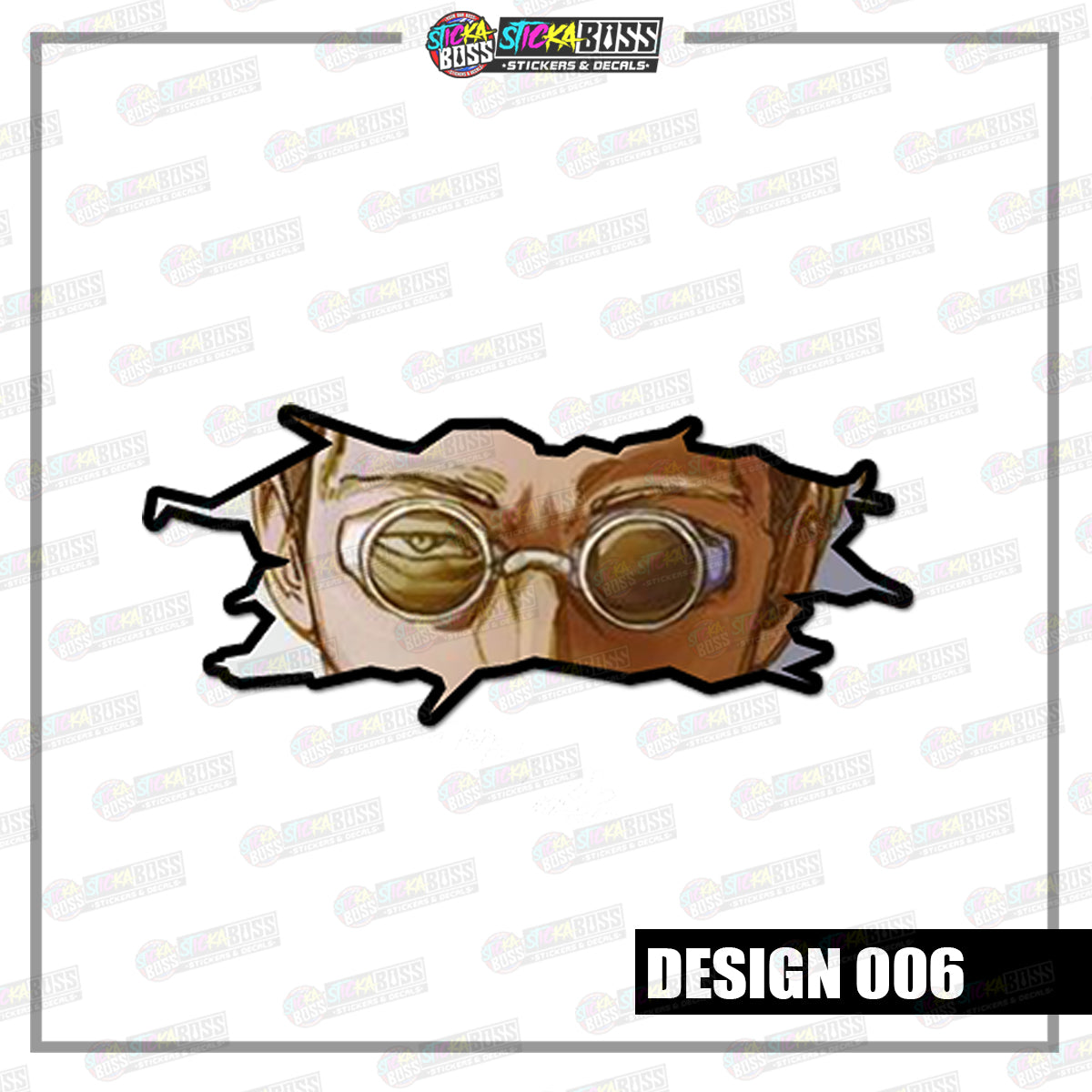 JUJUTSU KAISEN | CRACK PEEKERS  ( ANIME VINYL STICKER DECALS )【Stickaboss】