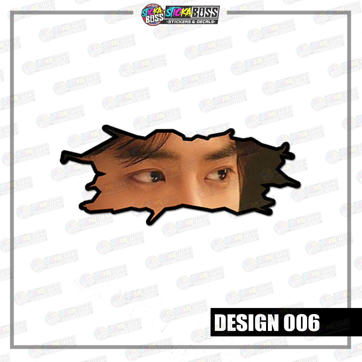 KPOP- EXO | CRACK PEEKERS  ( ANIME VINYL STICKER DECALS )【Stickaboss】