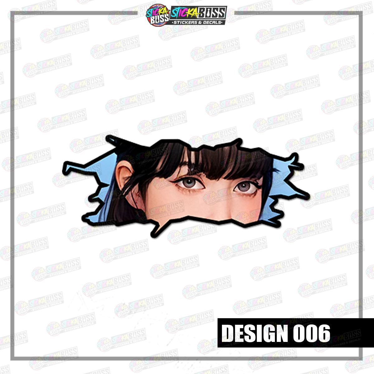 KPOP- BLACKPINK | CRACK PEEKERS  ( ANIME VINYL STICKER DECALS )【Stickaboss】