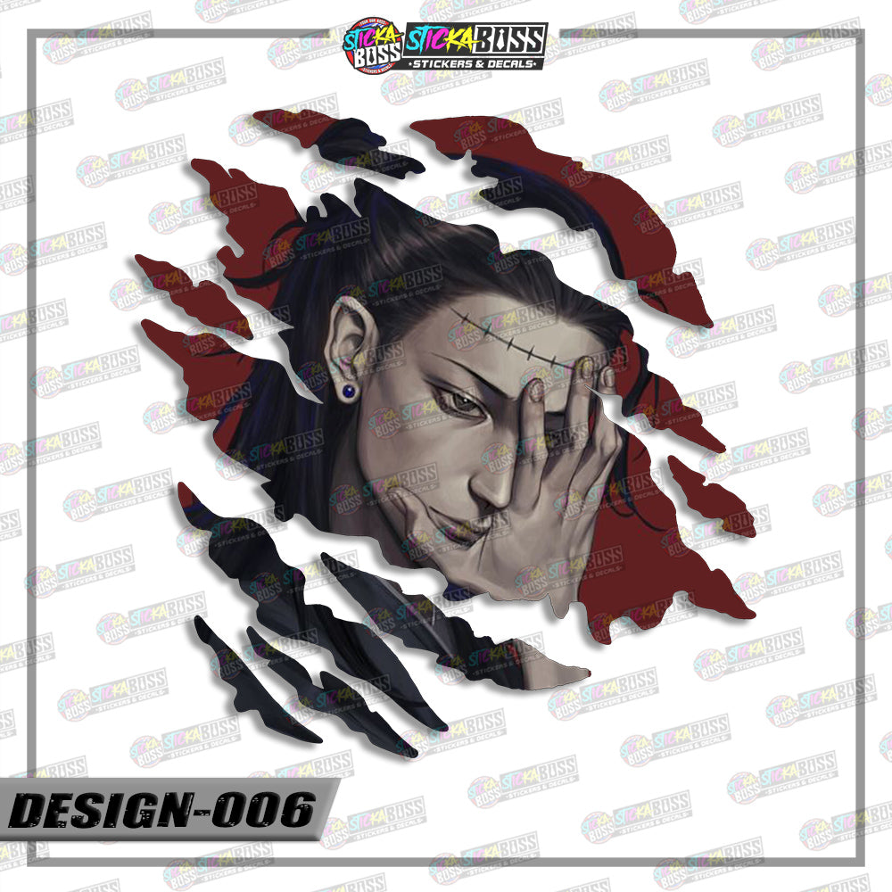 JUJUTSU KAISEN PART 2 | ANIME SCRATCH STICKER【VINYL PRINTED】( LAMINATED / WATERPROOF )【Stickaboss】