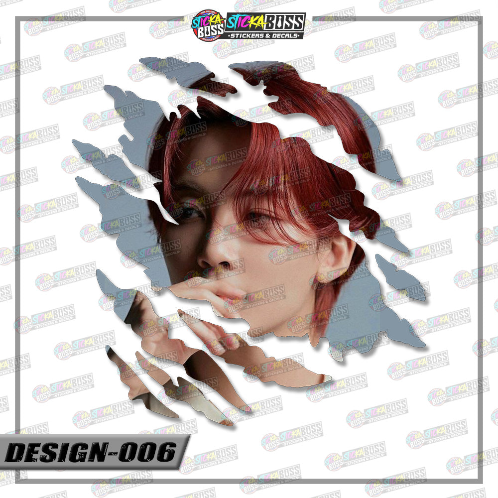 Seventeen | SCRATCH STICKER【VINYL PRINTED】( LAMINATED / WATERPROOF )【Stickaboss】