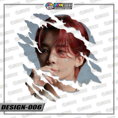 Seventeen | SCRATCH STICKER【VINYL PRINTED】( LAMINATED / WATERPROOF )【Stickaboss】