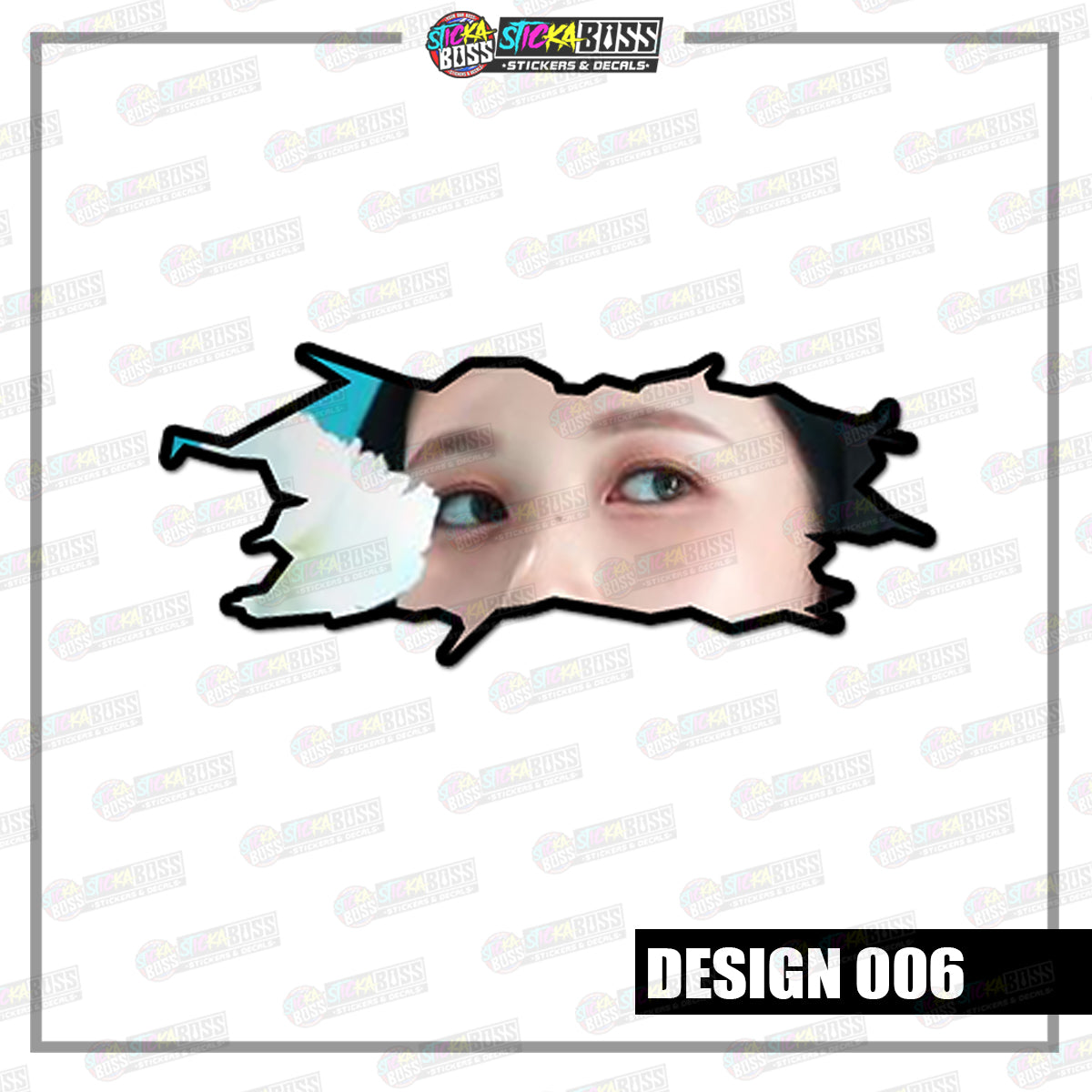 KPOP-TWICE | CRACK PEEKERS  ( ANIME VINYL STICKER DECALS )【Stickaboss】