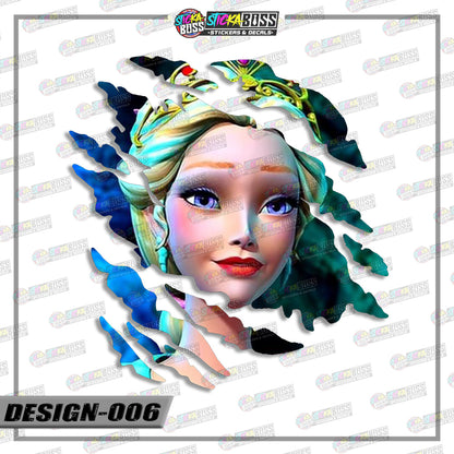 BARBIE PART 1 | ANIME SCRATCH STICKER【VINYL PRINTED】( LAMINATED / WATERPROOF )【Stickaboss】
