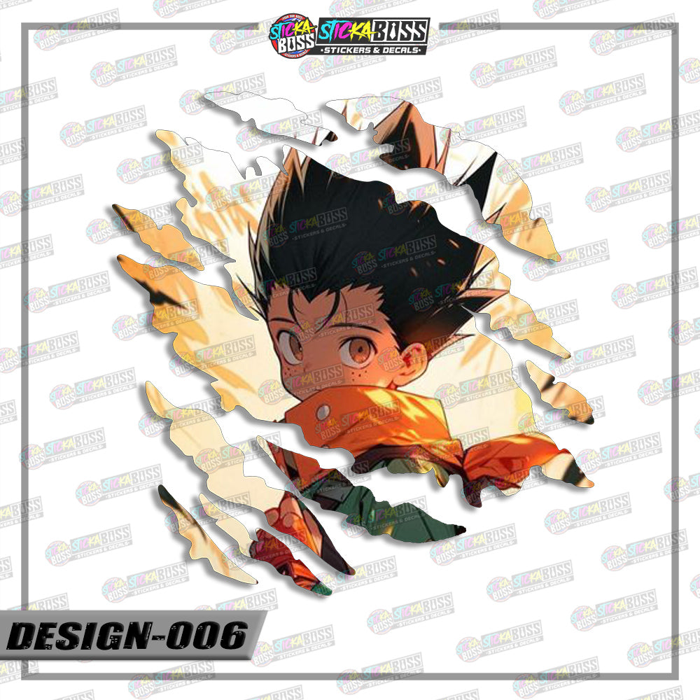 HUNTER X HUNTER | ANIME SCRATCH STICKER【VINYL PRINTED】( LAMINATED / WATERPROOF )【Stickaboss】