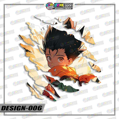 HUNTER X HUNTER | ANIME SCRATCH STICKER【VINYL PRINTED】( LAMINATED / WATERPROOF )【Stickaboss】