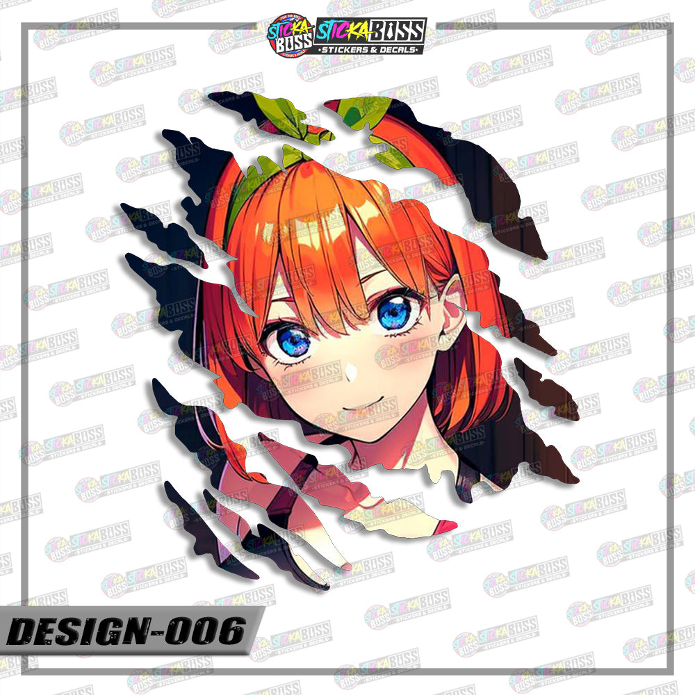 THE QUINTESSENTIAL QUINTUPLETS| ANIME SCRATCH STICKER【VINYL PRINTED】( LAMINATED / WATERPROOF )【Stick