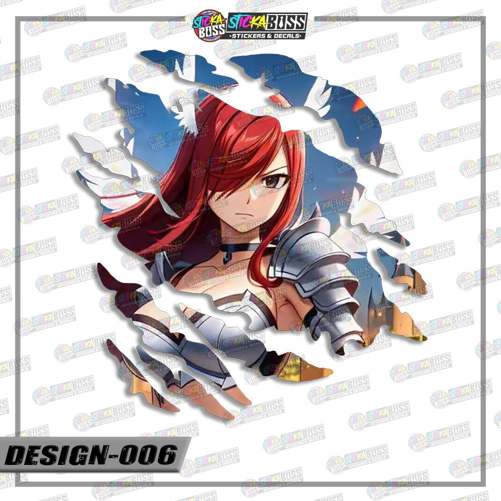 FAIRYTAIL | ANIME SCRATCH STICKER【VINYL PRINTED】( LAMINATED / WATERPROOF )【Stickaboss】