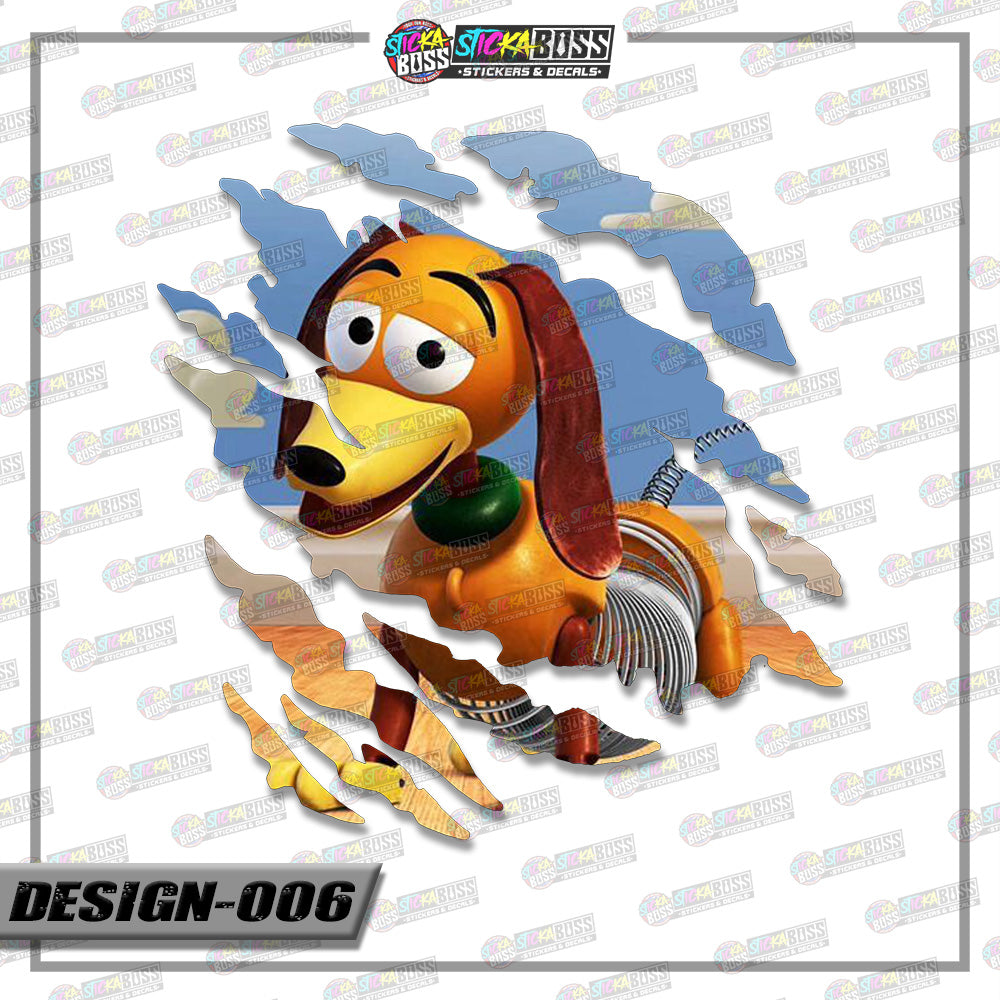 TOY STORY| ANIME SCRATCH STICKER【VINYL PRINTED】( LAMINATED / WATERPROOF )【Stickaboss】