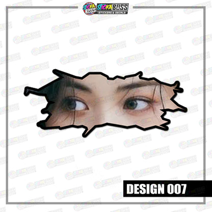 KPOP- ITZY| CRACK PEEKERS  ( ANIME VINYL STICKER DECALS )【Stickaboss】