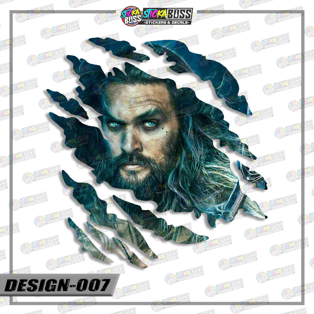 JUSTICE LEAGUE PART 1 | ANIME SCRATCH STICKER【VINYL PRINTED】( LAMINATED / WATERPROOF )【Stickaboss】