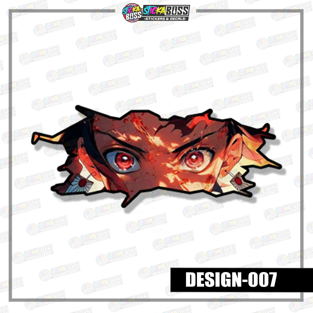 DEMONSLAYER | ANIME SCRATCH STICKER【VINYL PRINTED】( LAMINATED / WATERPROOF )【Stickaboss】