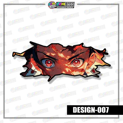 DEMONSLAYER | ANIME SCRATCH STICKER【VINYL PRINTED】( LAMINATED / WATERPROOF )【Stickaboss】