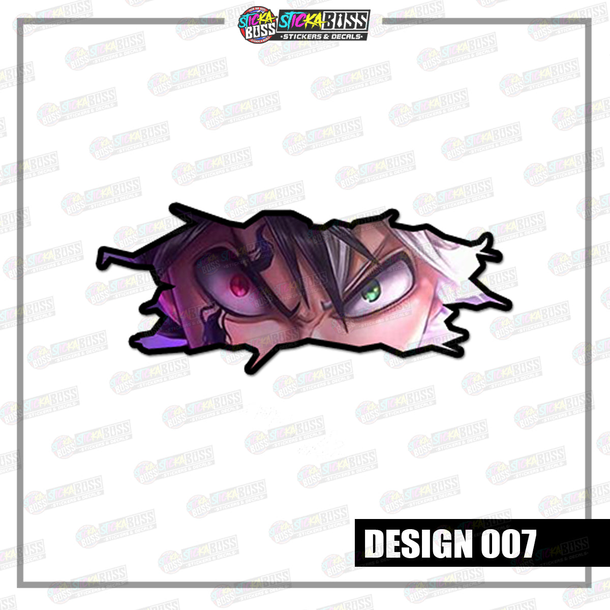 BLACK CLOVER | CRACK PEEKERS  ( ANIME VINYL STICKER DECALS )【Stickaboss】