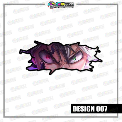 BLACK CLOVER | CRACK PEEKERS  ( ANIME VINYL STICKER DECALS )【Stickaboss】