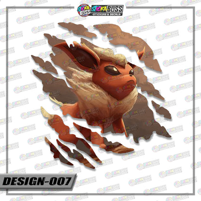 POKEMON PART 1 | ANIME SCRATCH STICKER【VINYL PRINTED】( LAMINATED / WATERPROOF )【Stickaboss】