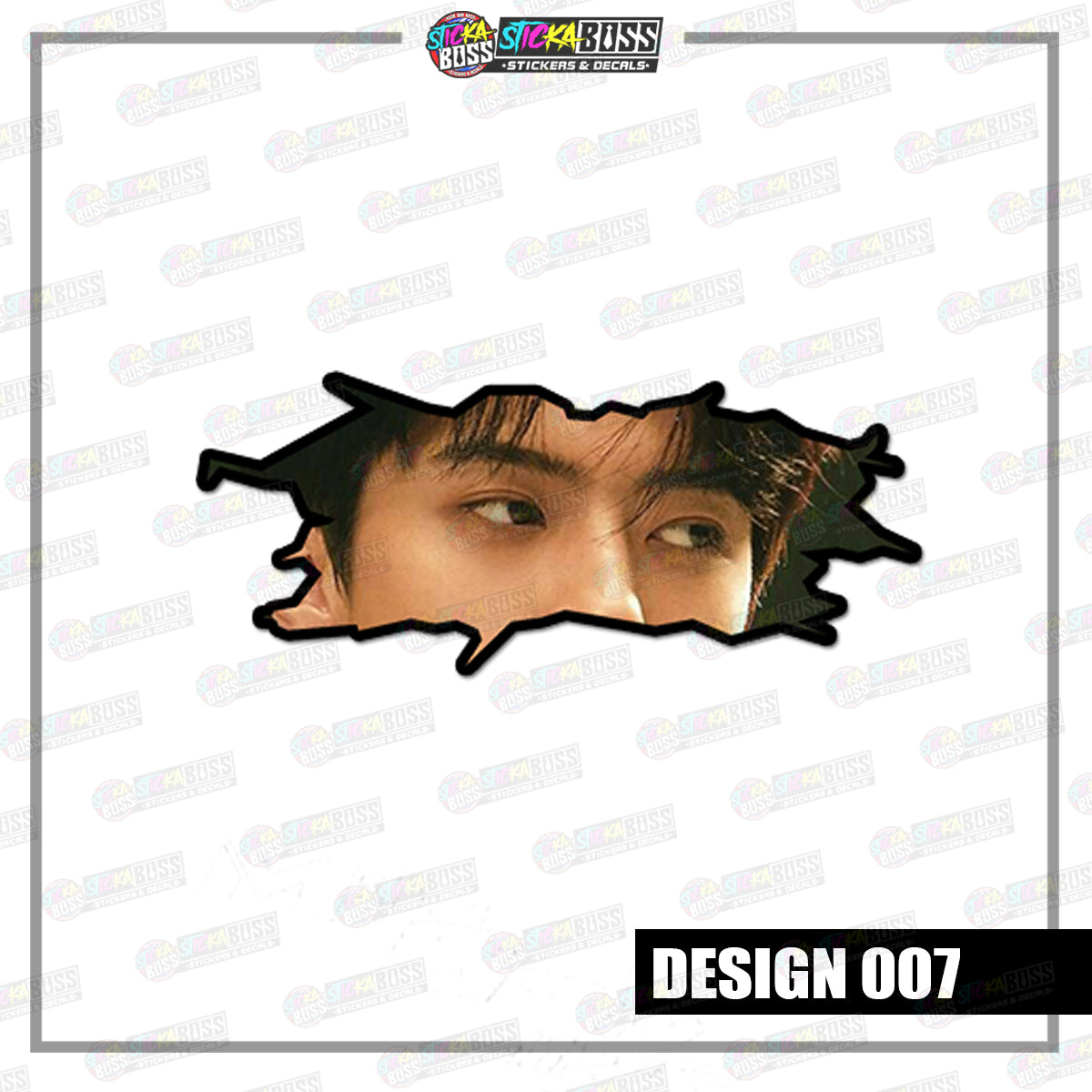 KPOP- EXO | CRACK PEEKERS  ( ANIME VINYL STICKER DECALS )【Stickaboss】