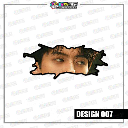 KPOP- EXO | CRACK PEEKERS  ( ANIME VINYL STICKER DECALS )【Stickaboss】